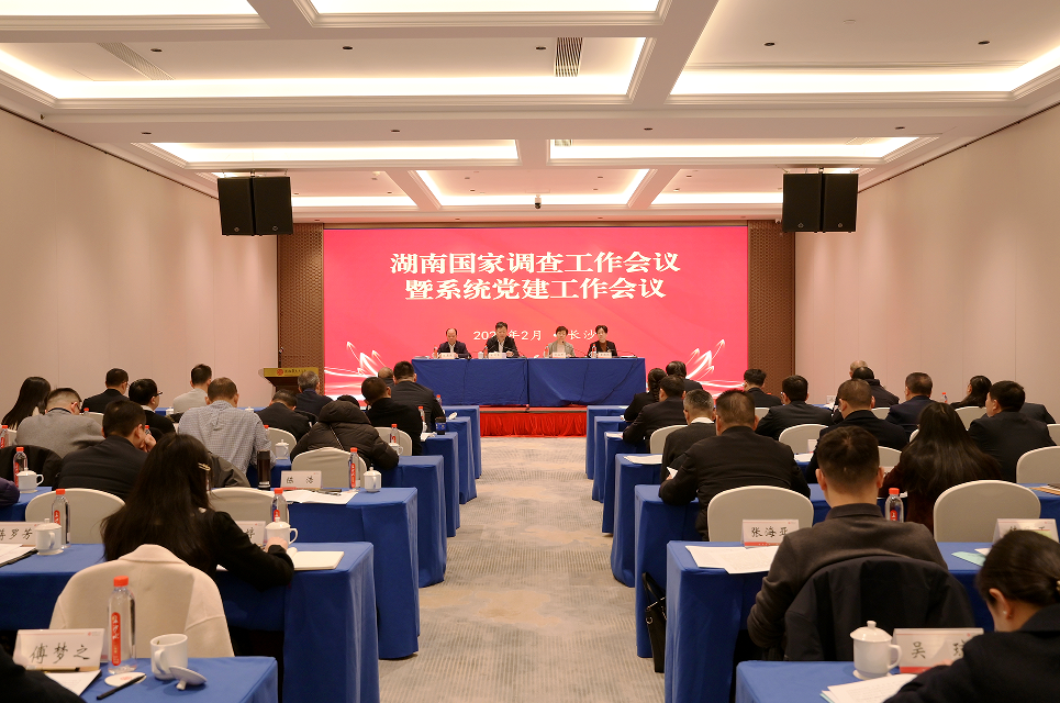 湖南国家调查工作会议暨系统党建工作会议在长沙召开